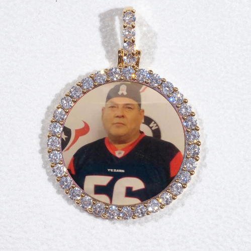 3D CIRCLE CUSTOM PICTURE PENDANT SMALL SIZE