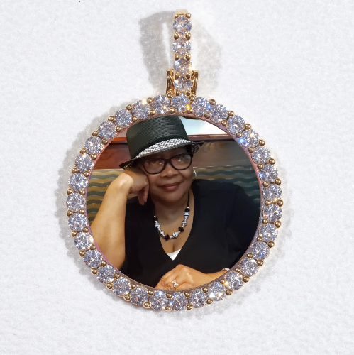 3D CIRCLE CUSTOM PICTURE PENDANT SMALL SIZE