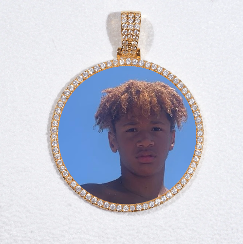 MEDIUM 3D CIRCLE CUSTOM PICTURE PENDANT