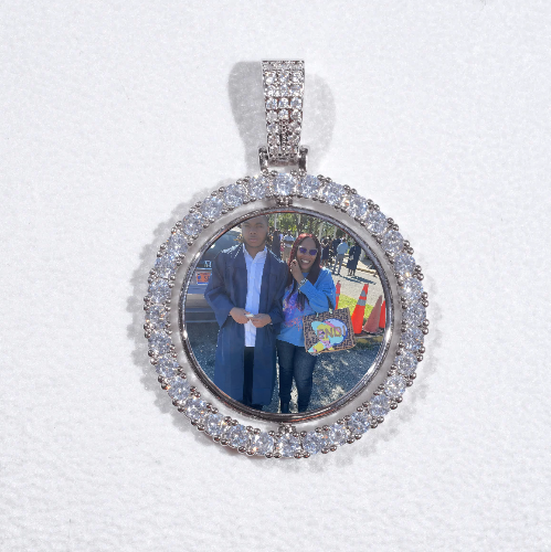 3D Spinning 2-Faced Custom Picture Pendant