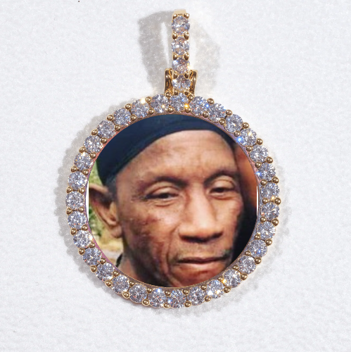 3D CIRCLE CUSTOM PICTURE PENDANT SMALL SIZE