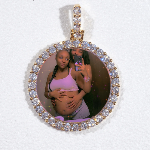 3D CIRCLE CUSTOM PICTURE PENDANT SMALL SIZE