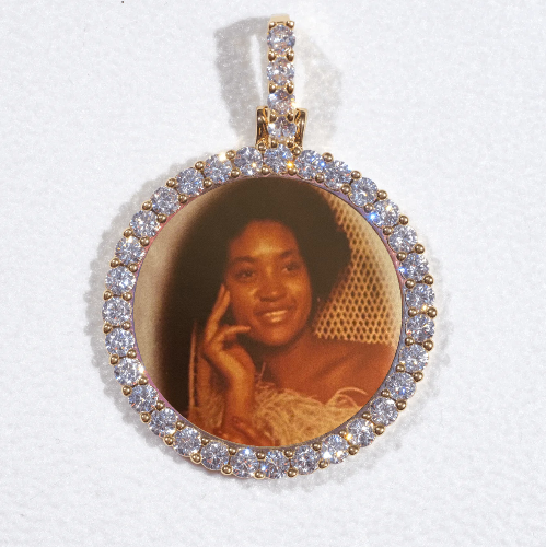 3D CIRCLE CUSTOM PICTURE PENDANT SMALL SIZE