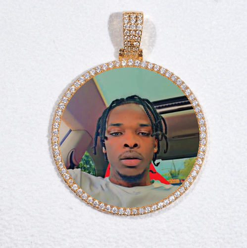 MEDIUM 3D CIRCLE CUSTOM PICTURE PENDANT