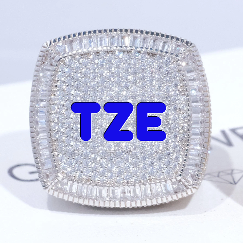 CUSTOM LETTER 3D ICED RING