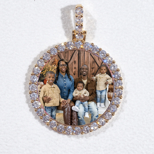 3D CIRCLE CUSTOM PICTURE PENDANT SMALL SIZE