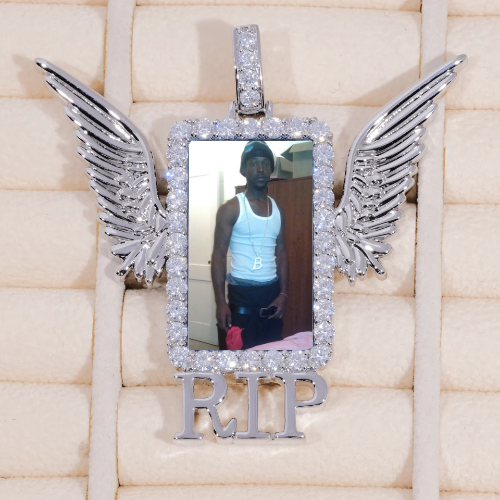 RIP WING 3D CUSTOM PICTURE PENDANT