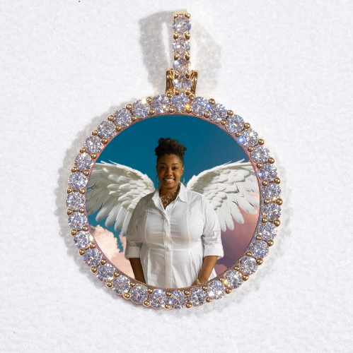 3D CIRCLE CUSTOM PICTURE PENDANT SMALL SIZE