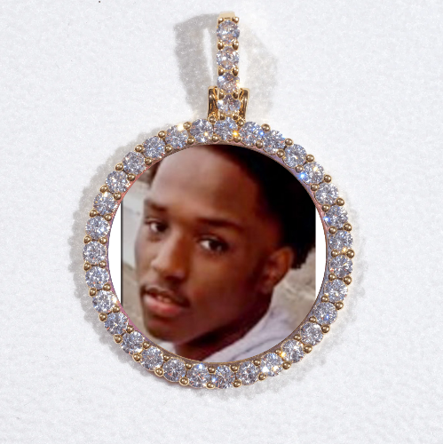 3D CIRCLE CUSTOM PICTURE PENDANT SMALL SIZE