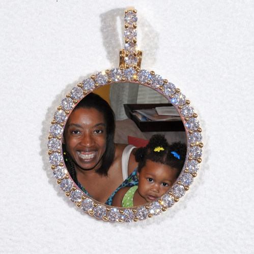 3D CIRCLE CUSTOM PICTURE PENDANT SMALL SIZE