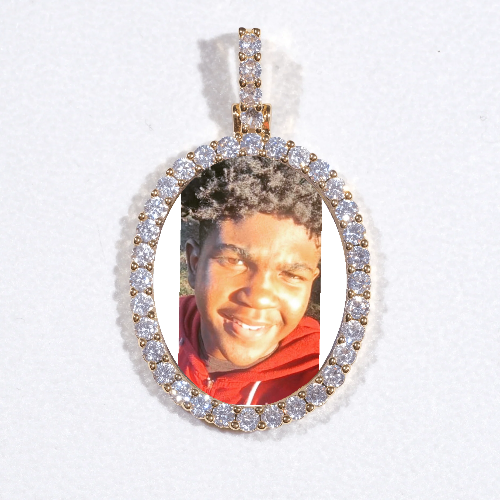 3D Oval Custom Picture Pendant