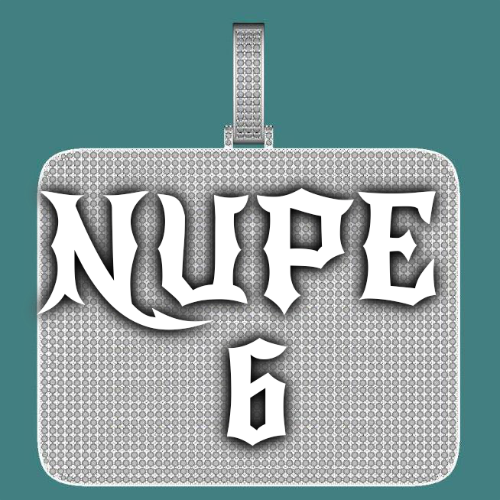 CUSTOM LETTER NECKLACE 3D BIG SQUARE