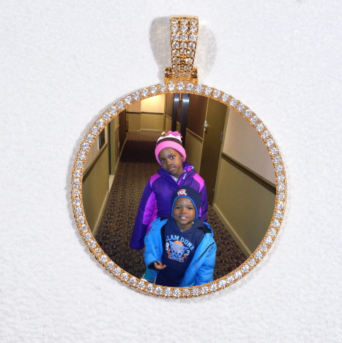 MEDIUM 3D CIRCLE CUSTOM PICTURE PENDANT