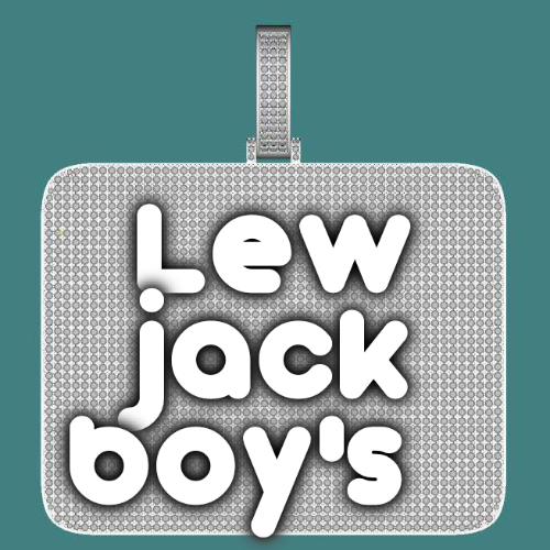 CUSTOM LETTER NECKLACE 3D BIG SQUARE
