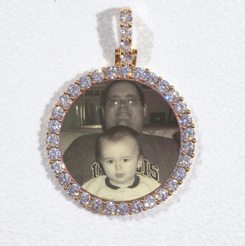 3D CIRCLE CUSTOM PICTURE PENDANT SMALL SIZE