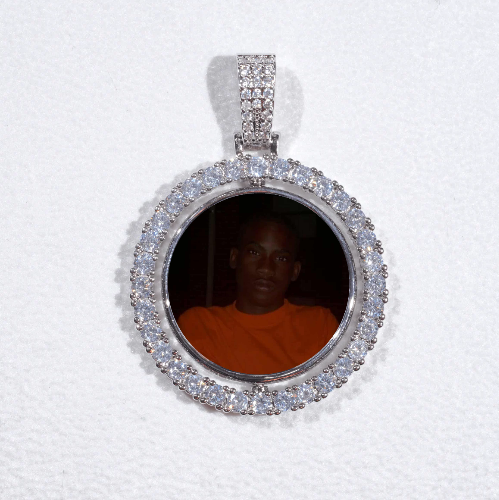 3D Spinning 2-Faced Custom Picture Pendant