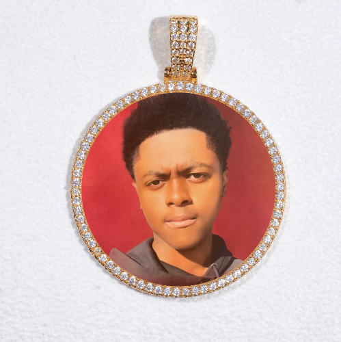MEDIUM 3D CIRCLE CUSTOM PICTURE PENDANT