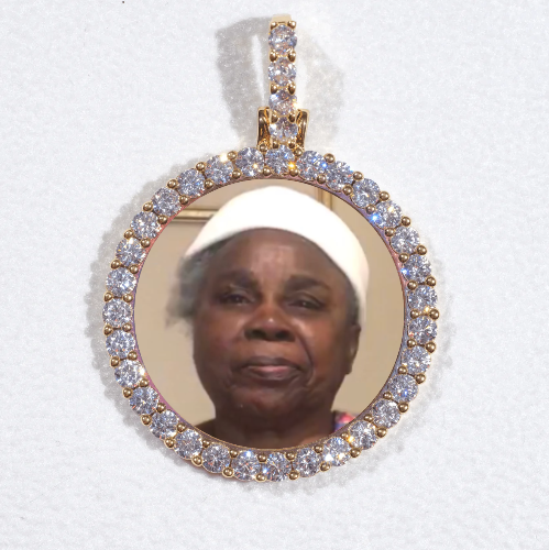 3D CIRCLE CUSTOM PICTURE PENDANT SMALL SIZE