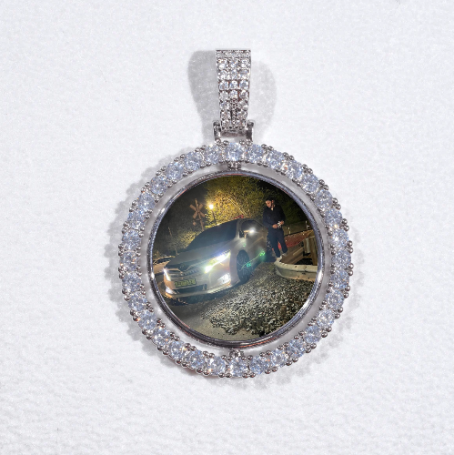 3D Spinning 2-Faced Custom Picture Pendant