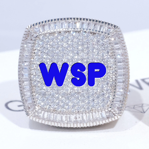 CUSTOM LETTER 3D ICED RING