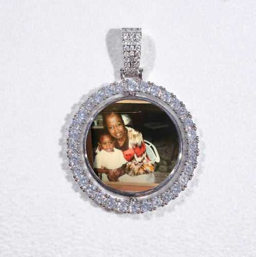 3D Spinning 2-Faced Custom Picture Pendant