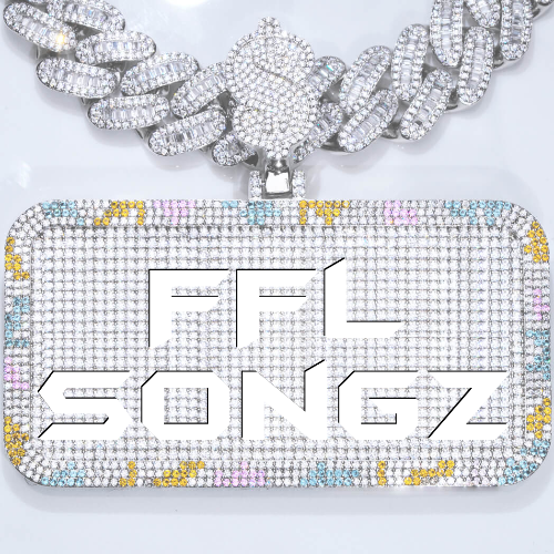 CUSTOM LETTER NECKLACE 3D COLORFUL SQUARE