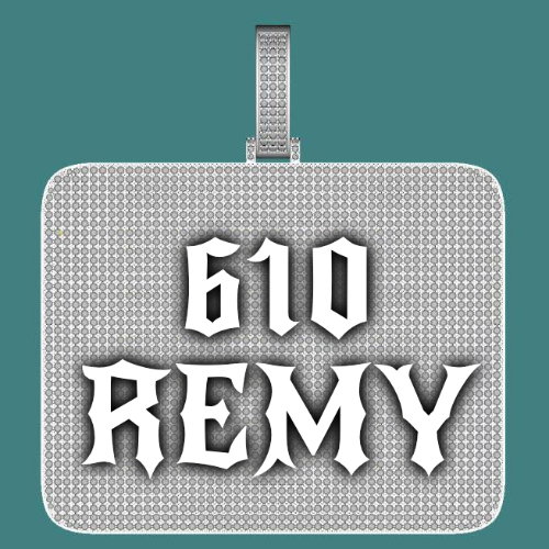 CUSTOM LETTER NECKLACE 3D BIG SQUARE