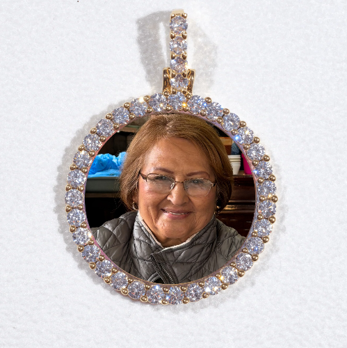 3D CIRCLE CUSTOM PICTURE PENDANT SMALL SIZE