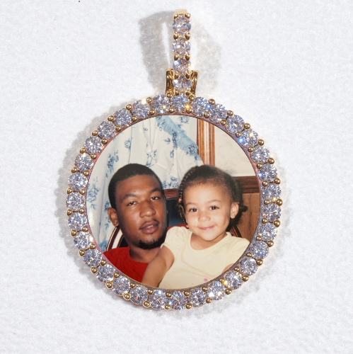 3D CIRCLE CUSTOM PICTURE PENDANT SMALL SIZE