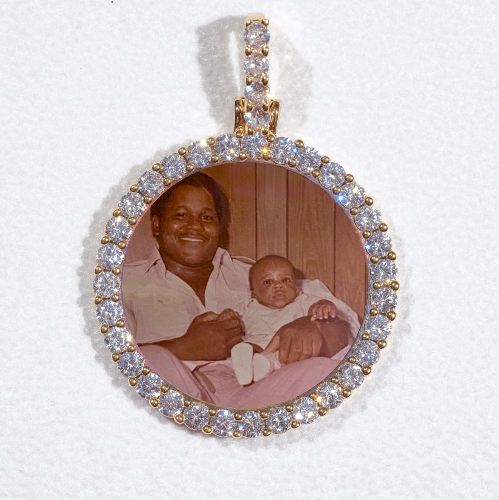 3D CIRCLE CUSTOM PICTURE PENDANT SMALL SIZE