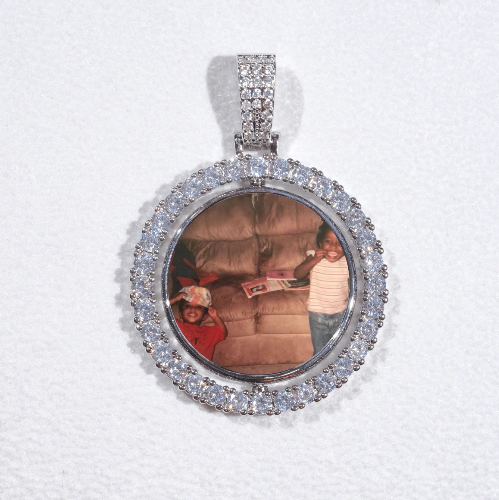 3D Spinning 2-Faced Custom Picture Pendant