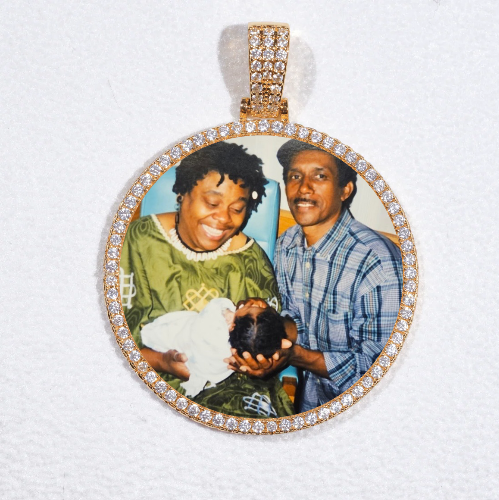MEDIUM 3D CIRCLE CUSTOM PICTURE PENDANT