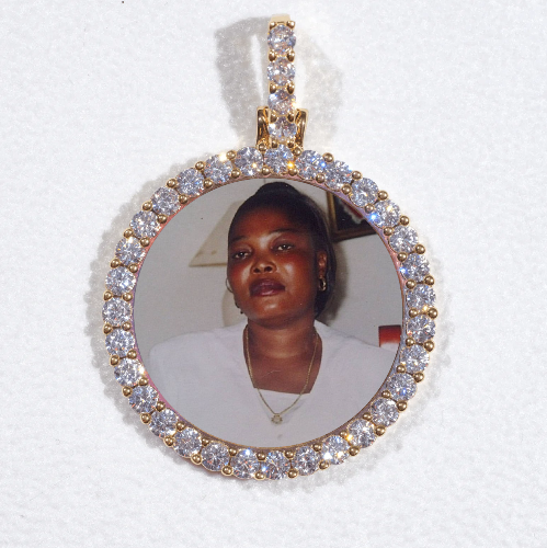 3D CIRCLE CUSTOM PICTURE PENDANT SMALL SIZE