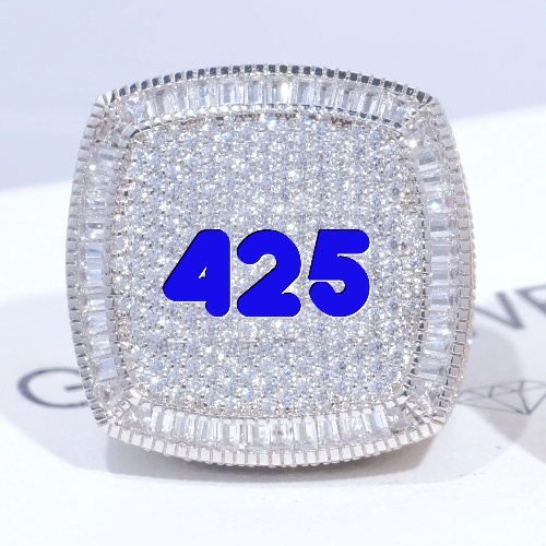CUSTOM LETTER 3D ICED RING