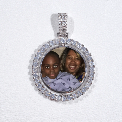 3D Spinning 2-Faced Custom Picture Pendant