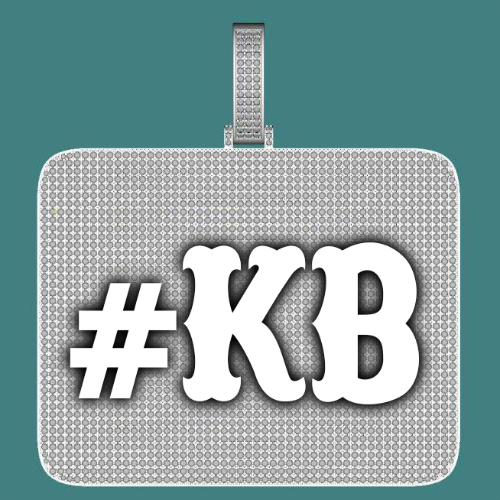 CUSTOM LETTER NECKLACE 3D BIG SQUARE