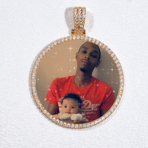 MEDIUM 3D CIRCLE CUSTOM PICTURE PENDANT