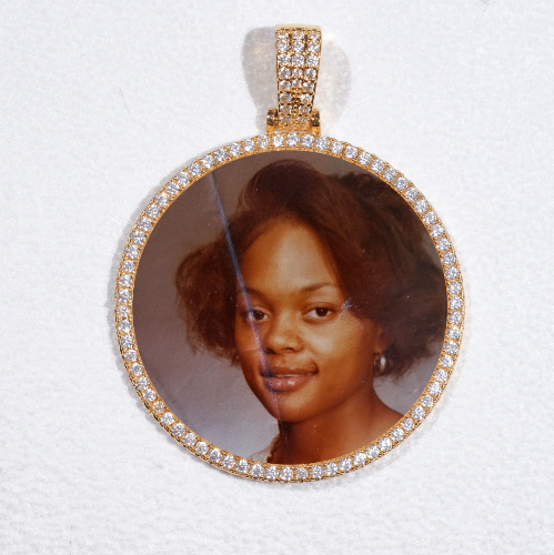 MEDIUM 3D CIRCLE CUSTOM PICTURE PENDANT