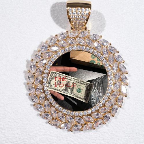 Large 3D Wheat Ear Custom Picture Pendant