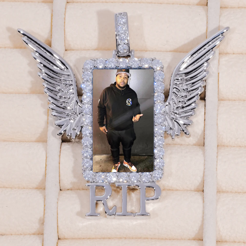 RIP WING 3D CUSTOM PICTURE PENDANT