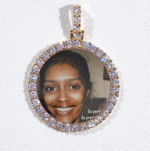 3D CIRCLE CUSTOM PICTURE PENDANT SMALL SIZE