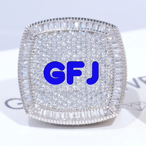 CUSTOM LETTER 3D ICED RING
