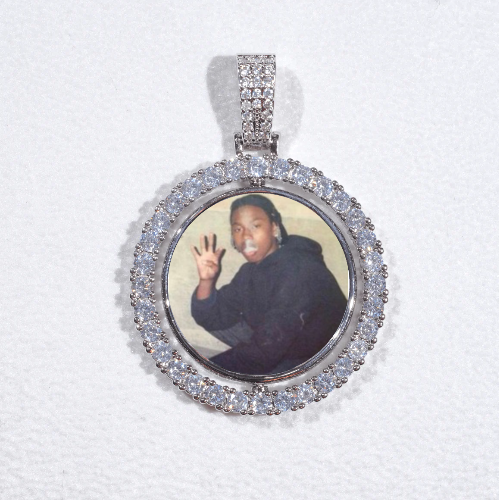 3D Spinning 2-Faced Custom Picture Pendant