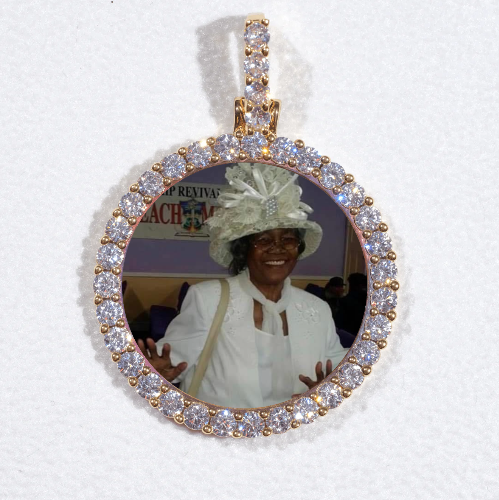 3D CIRCLE CUSTOM PICTURE PENDANT SMALL SIZE