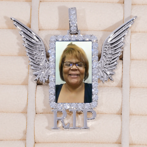 RIP WING 3D CUSTOM PICTURE PENDANT