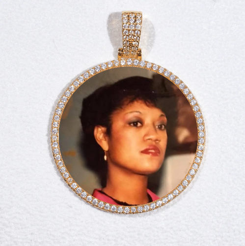 MEDIUM 3D CIRCLE CUSTOM PICTURE PENDANT