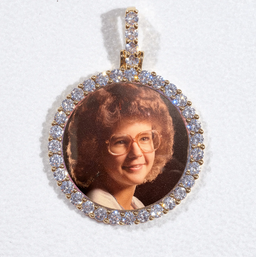 3D CIRCLE CUSTOM PICTURE PENDANT SMALL SIZE
