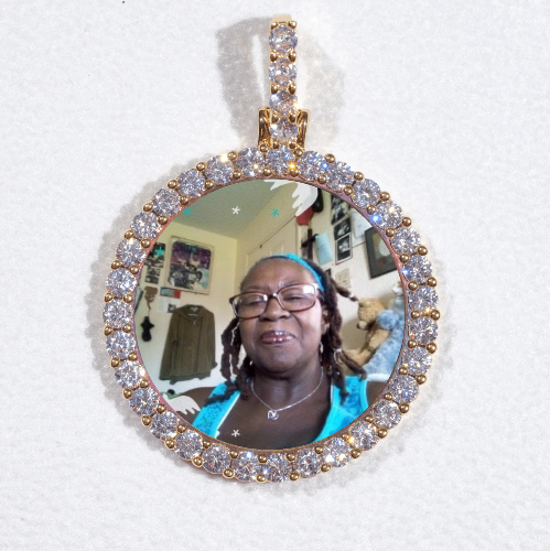 3D CIRCLE CUSTOM PICTURE PENDANT SMALL SIZE