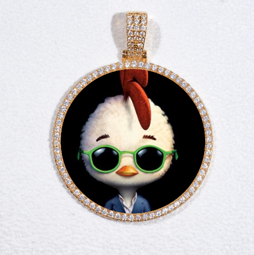 MEDIUM 3D CIRCLE CUSTOM PICTURE PENDANT