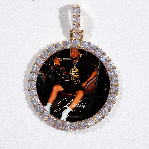 3D CIRCLE CUSTOM PICTURE PENDANT SMALL SIZE